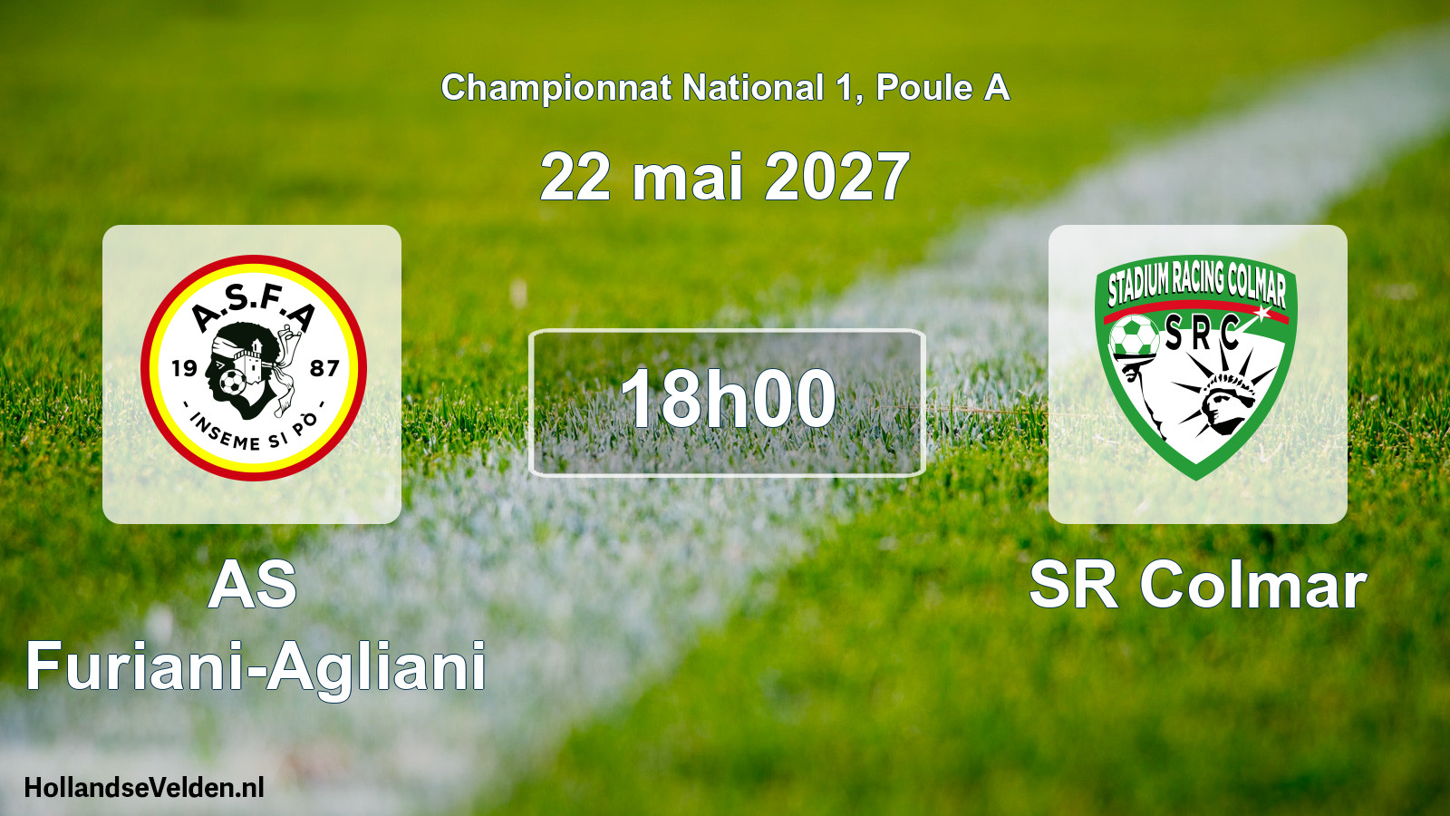 Match programmé: AS Furiani-Agliani - SR Colmar (22 mai 2027)