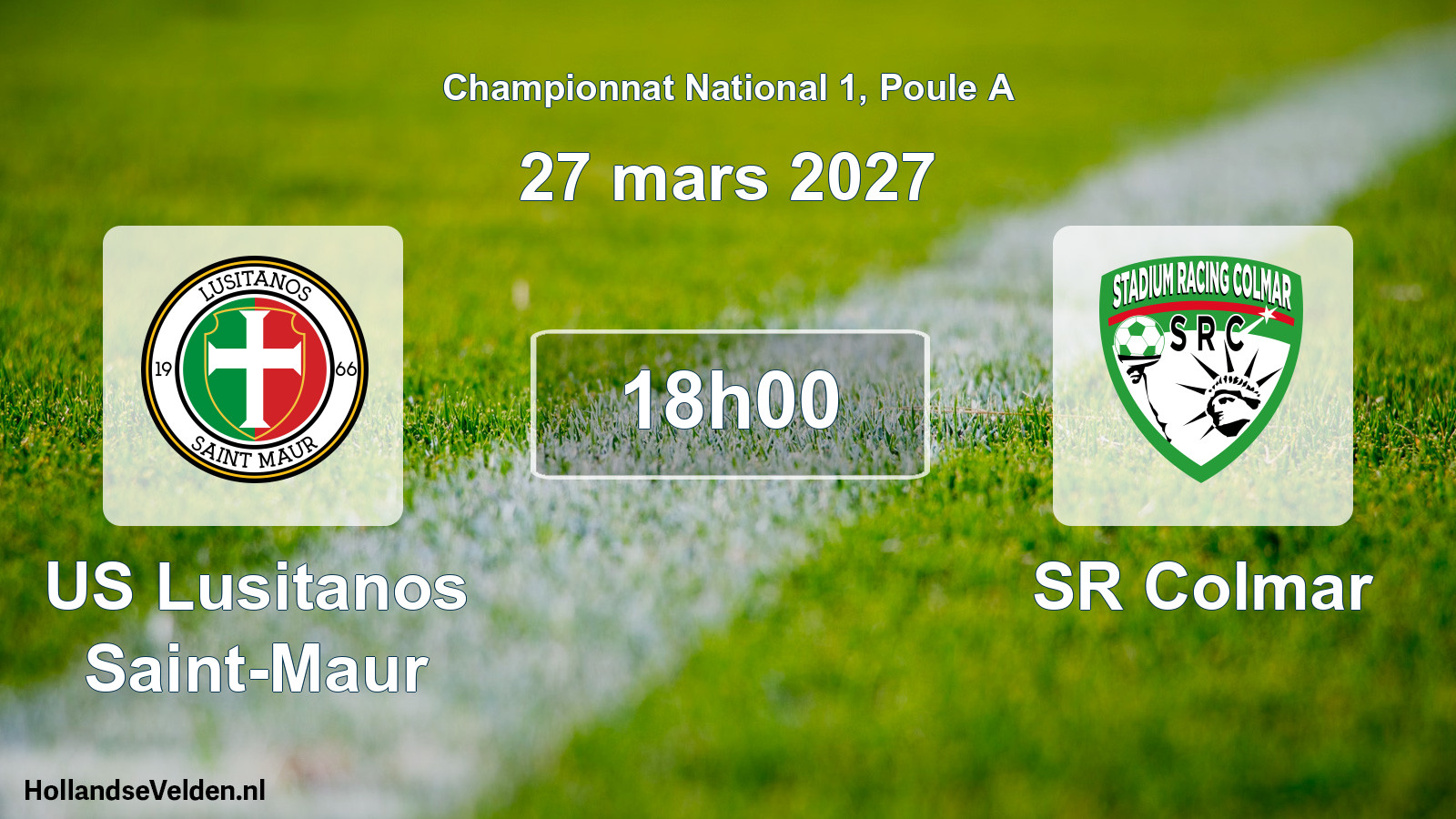 Match programmé: US Lusitanos Saint-Maur - SR Colmar (27 mars 2027)