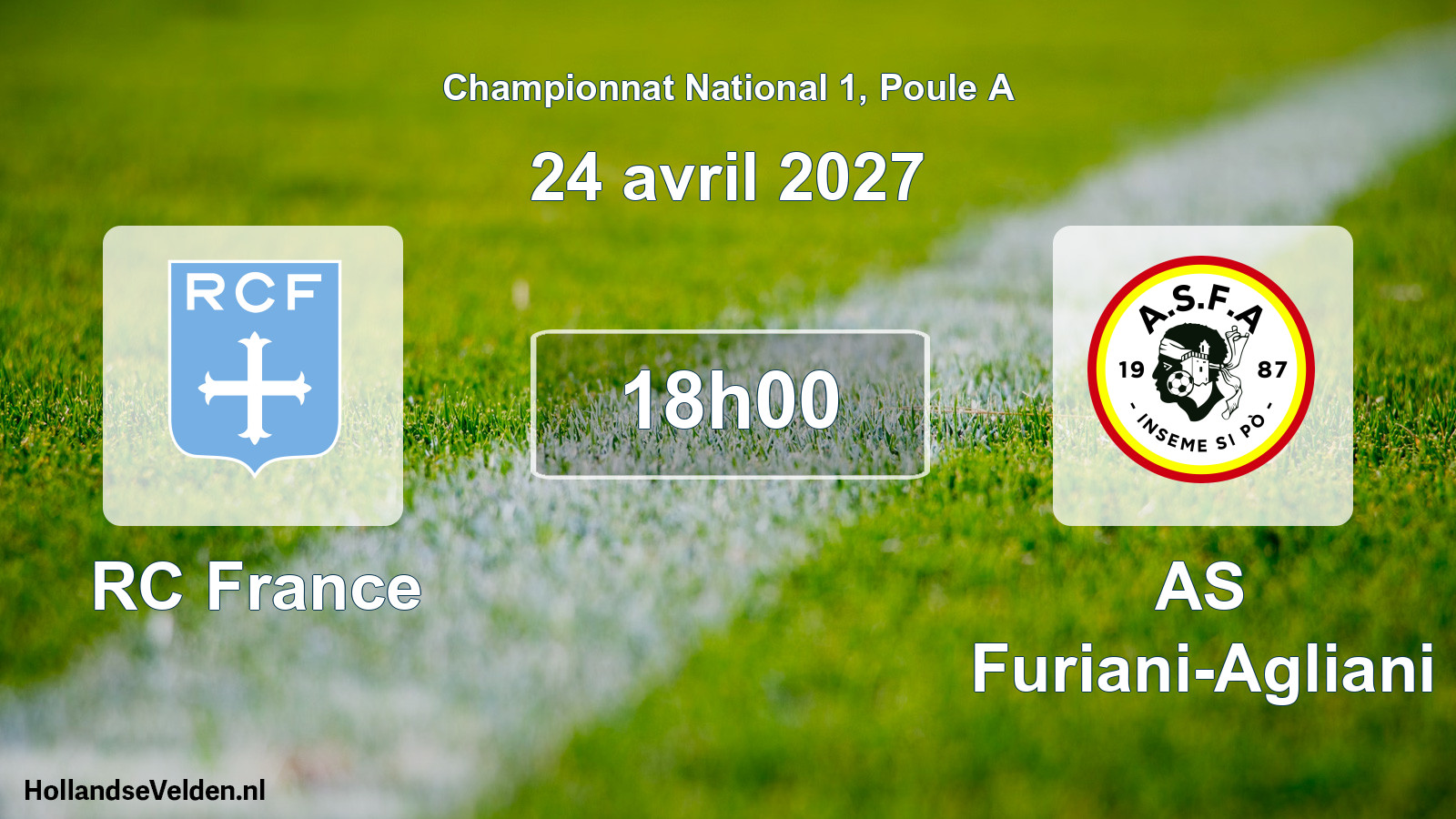 Scheduled Match: RC France - AS Furiani-Agliani (24 April 2027)