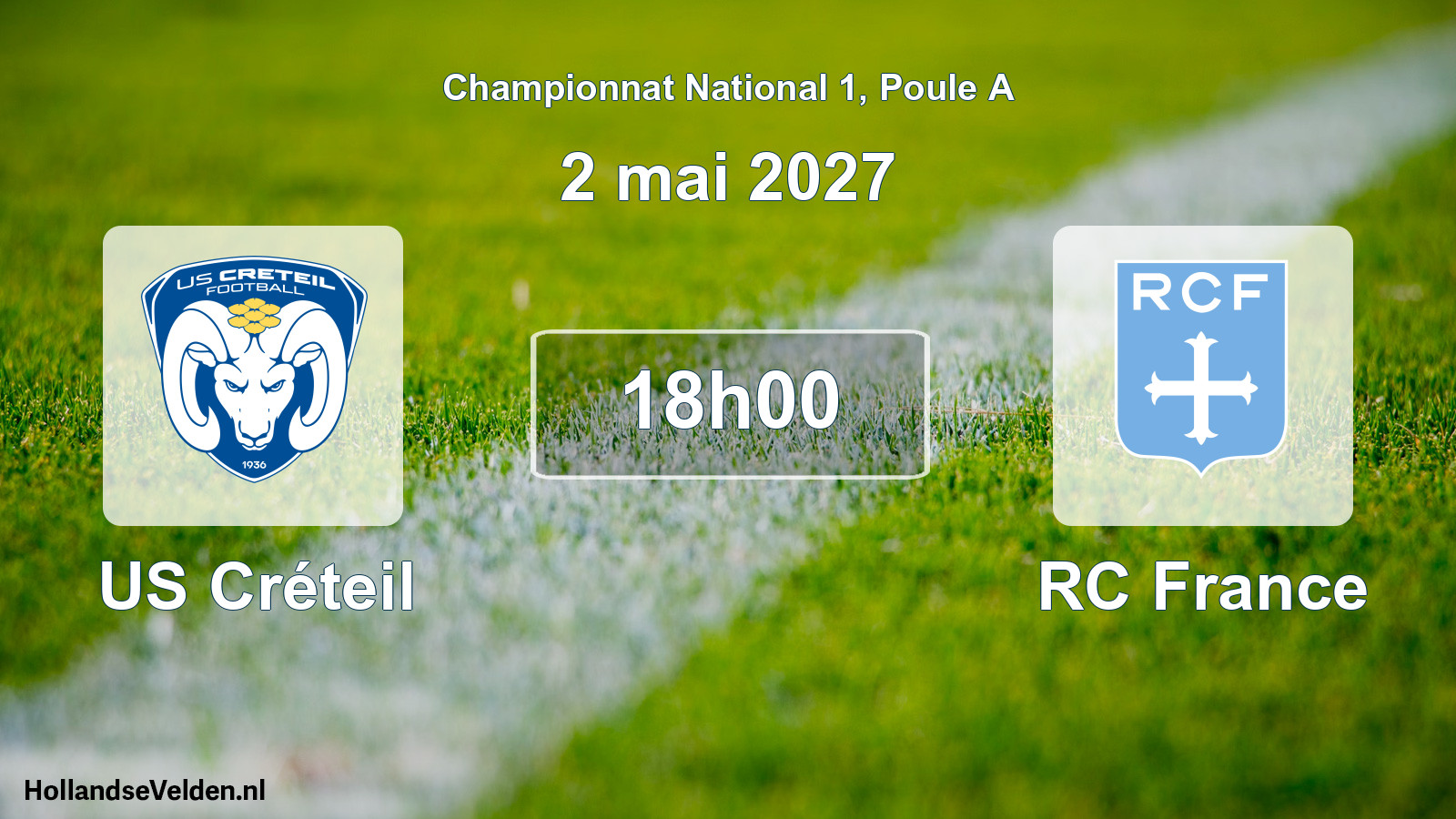 Scheduled Match: US Créteil - RC France (2 May 2027)