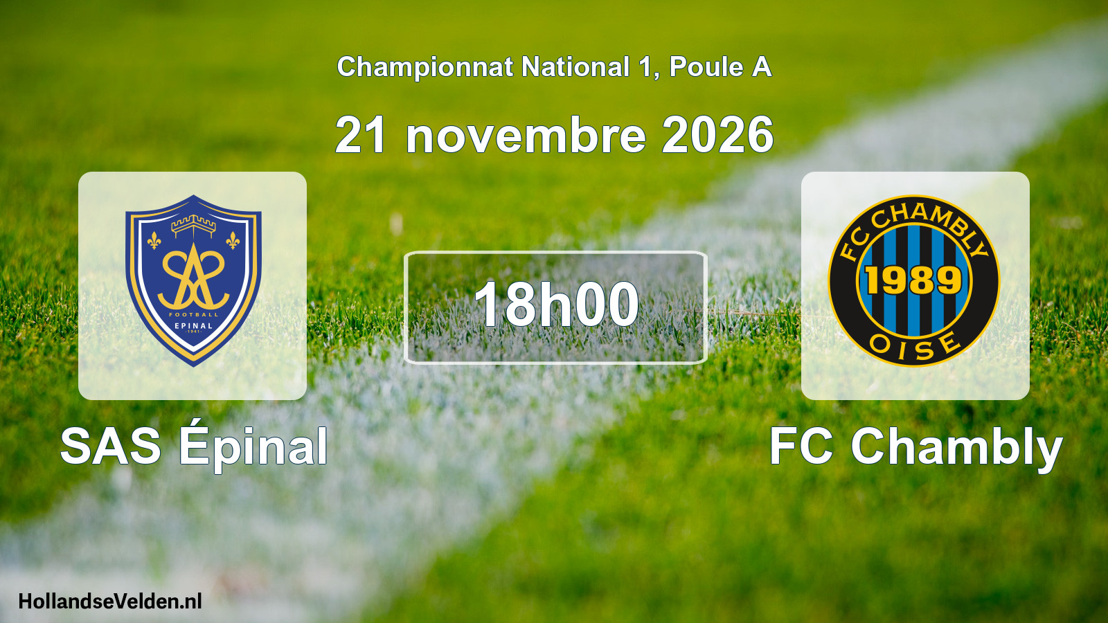 Scheduled Match: SAS Épinal - FC Chambly (21 November 2026)