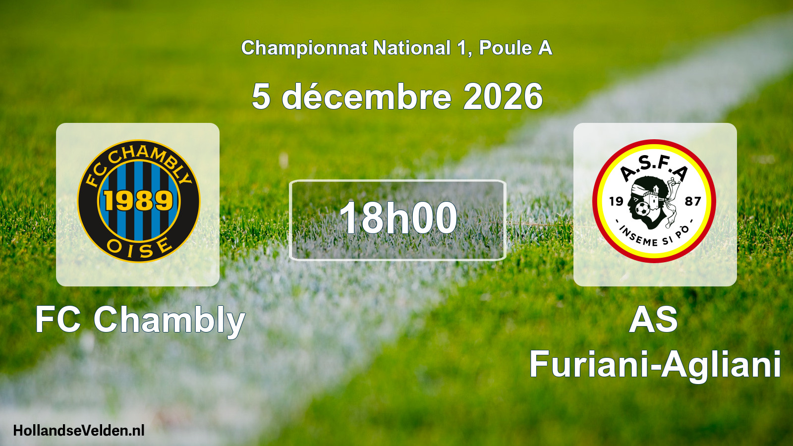 Scheduled Match: FC Chambly - AS Furiani-Agliani (5 December 2026)