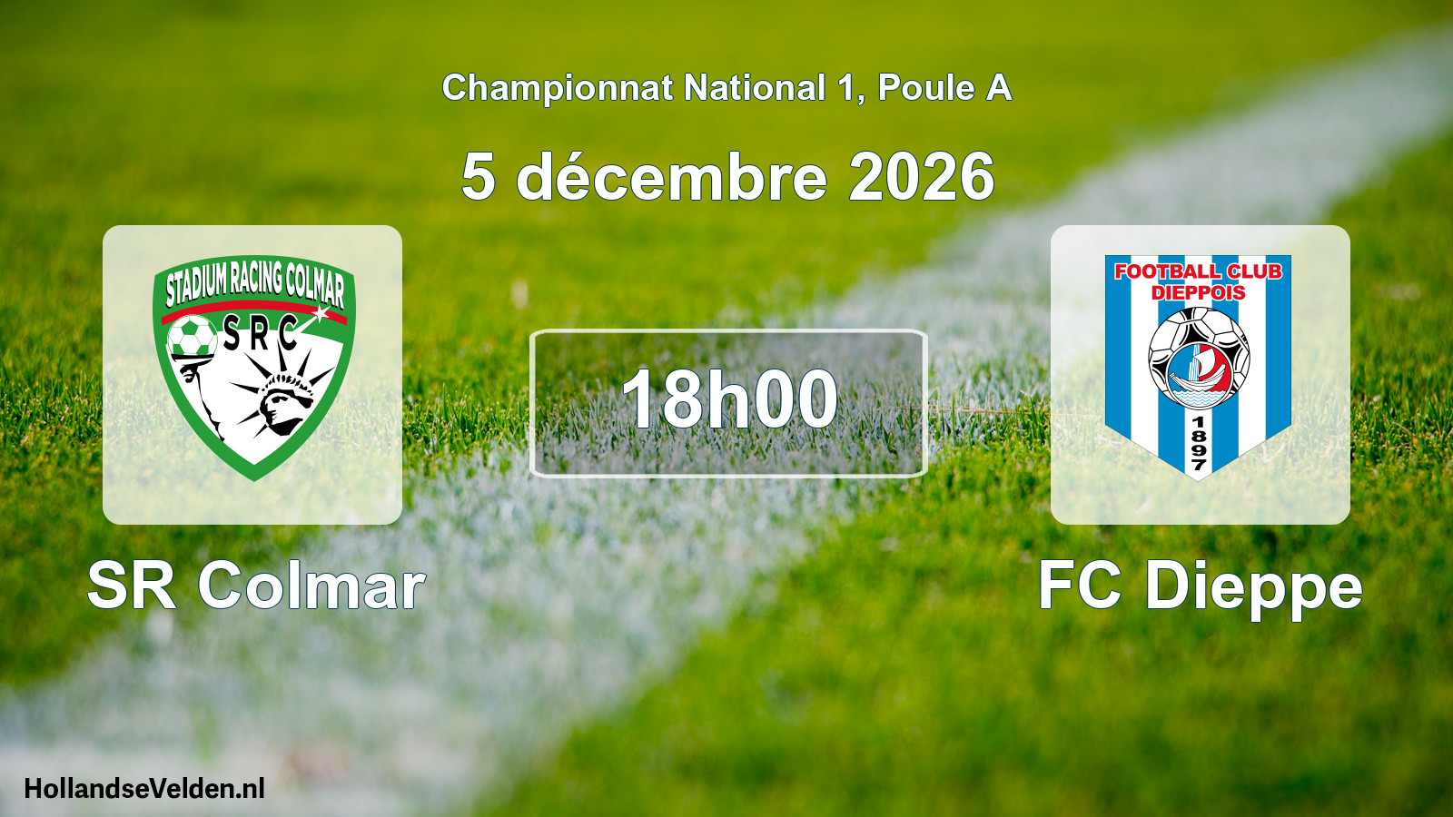 Scheduled Match: SR Colmar - FC Dieppe (5 December 2026)