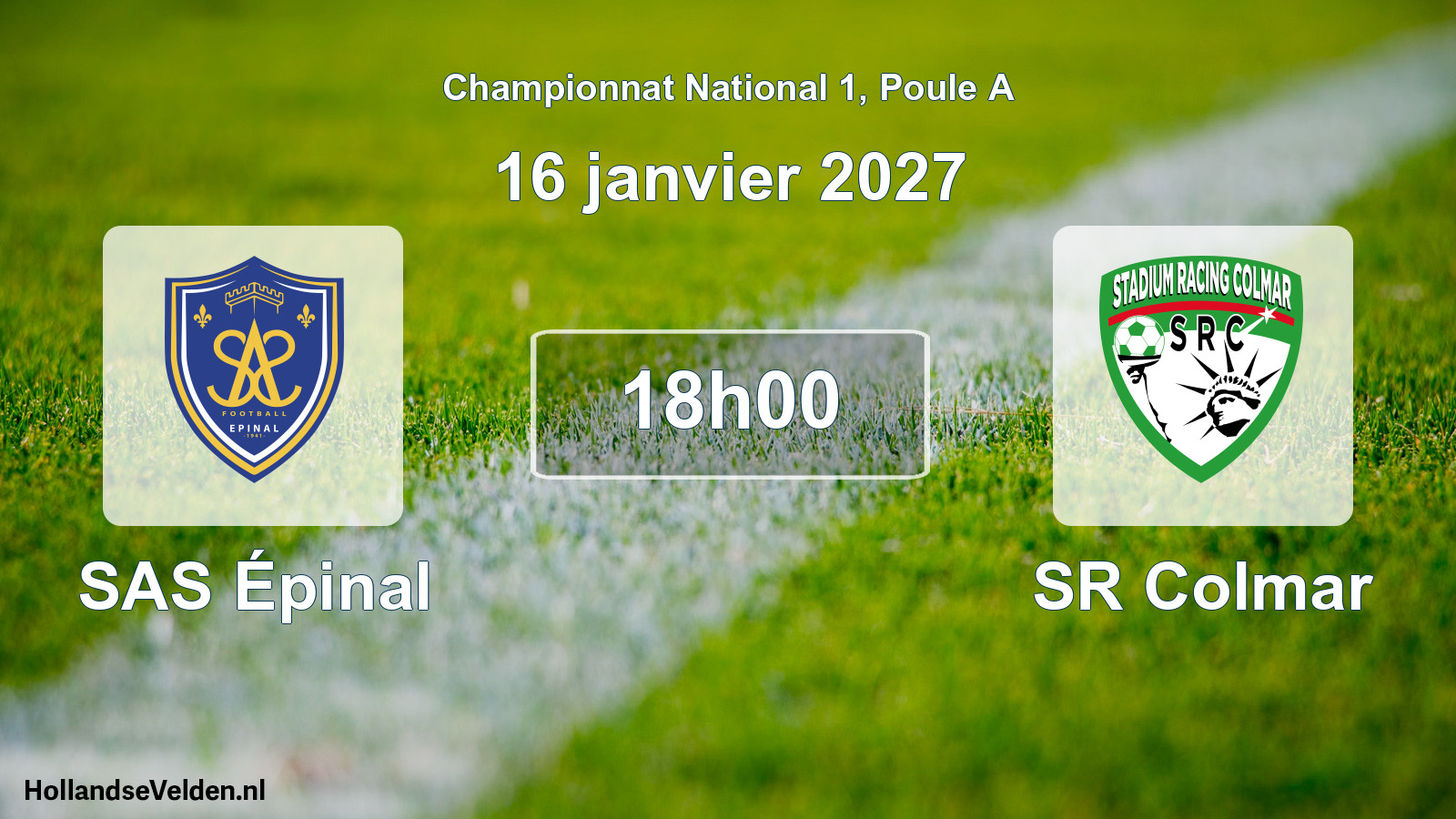 Scheduled Match: SAS Épinal - SR Colmar (16 January 2027)