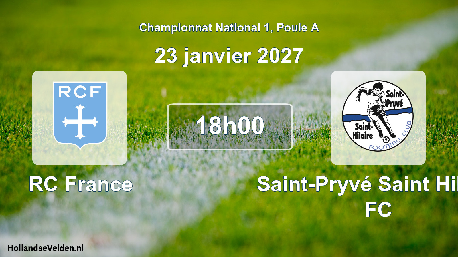 Scheduled Match: RC France - Saint-Pryvé Saint Hilaire FC (23 January 2027)