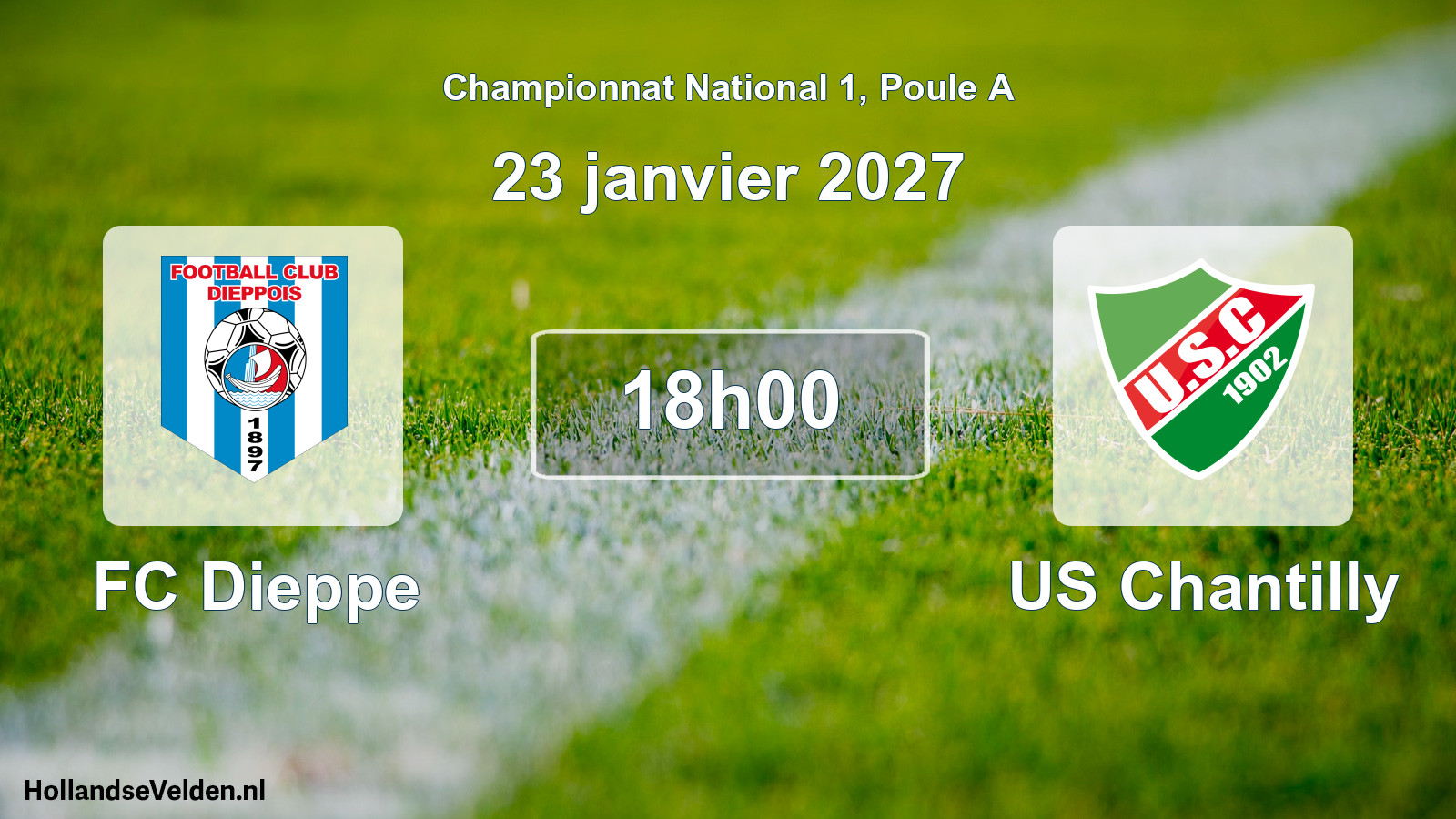 Scheduled Match: FC Dieppe - US Chantilly (23 January 2027)