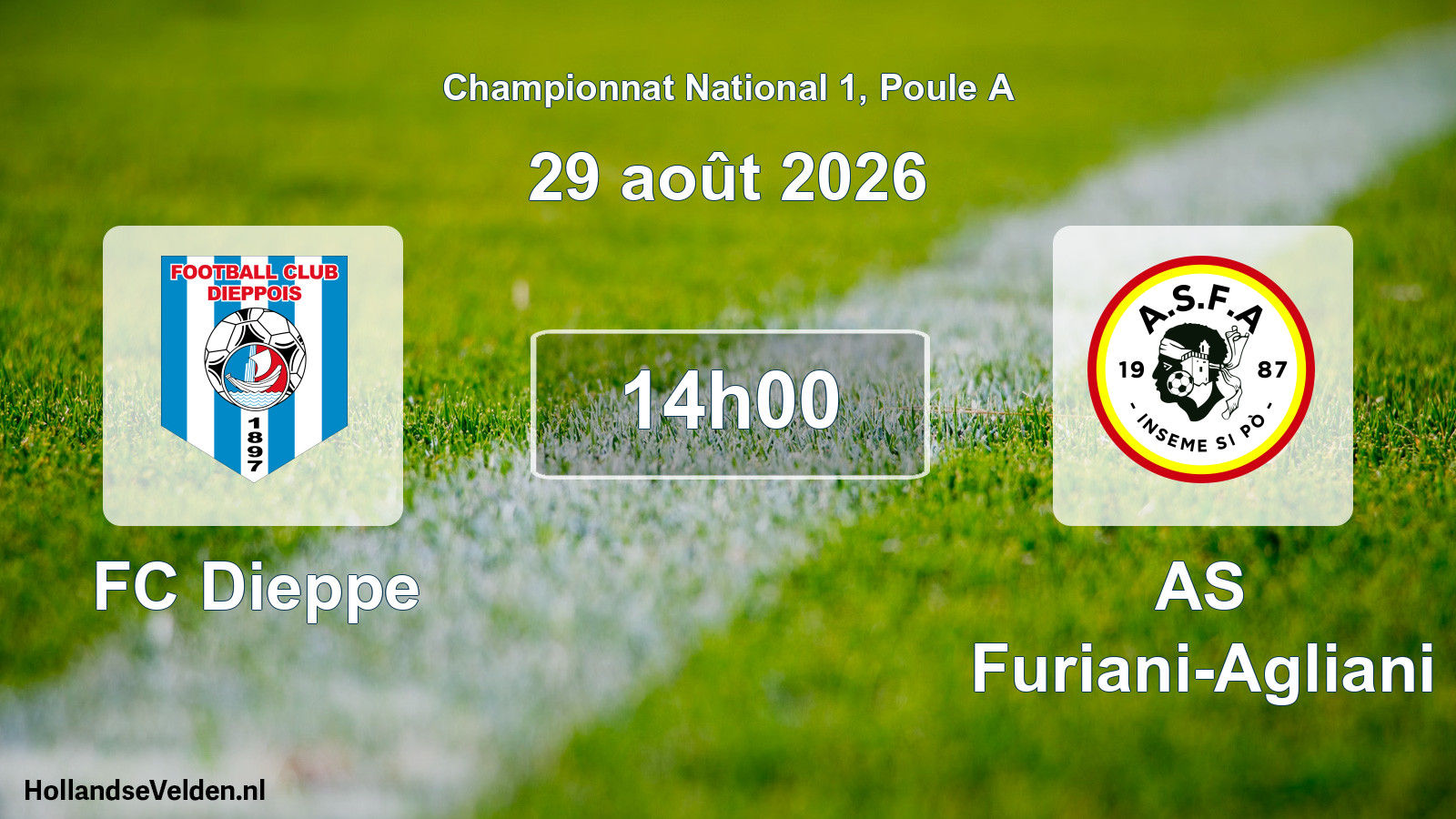 Scheduled Match: FC Dieppe - AS Furiani-Agliani (29 August 2026)