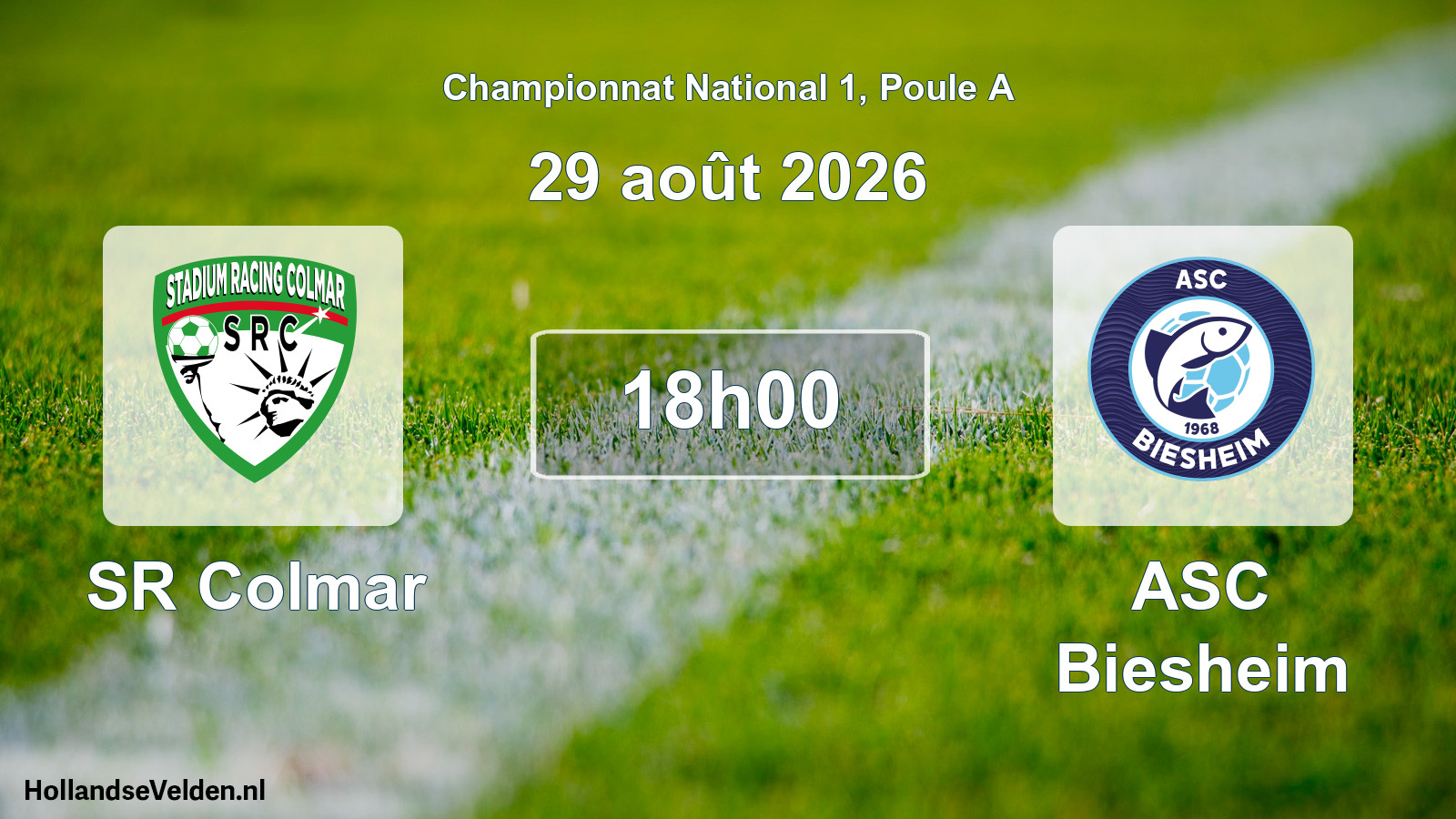 Scheduled Match: SR Colmar - ASC Biesheim (29 August 2026)