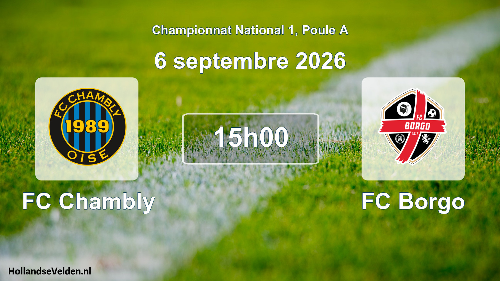 Scheduled Match: FC Chambly - FC Borgo (6 September 2026)