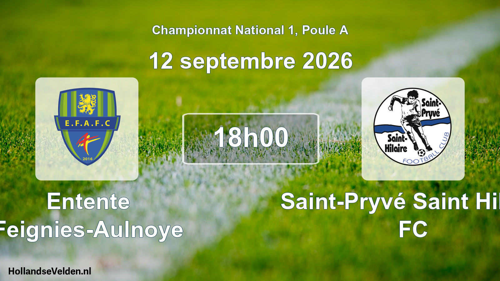 Scheduled Match: Entente Feignies-Aulnoye - Saint-Pryvé Saint Hilaire FC (12 September 2026)