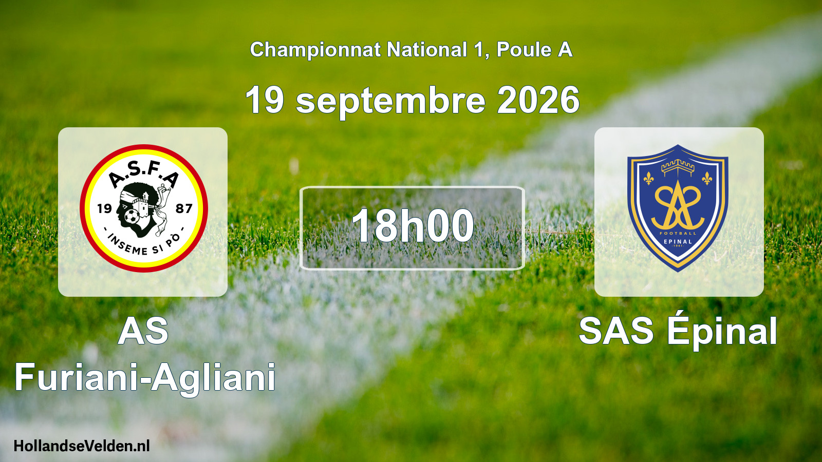 Match programmé: AS Furiani-Agliani - SAS Épinal (19 septembre 2026)