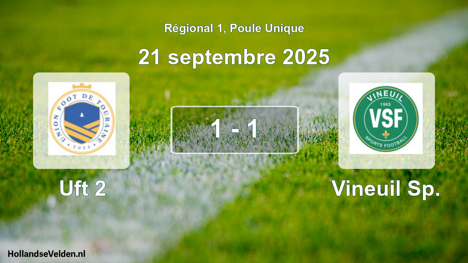 Total number of matches played: Uft 2 - Vineuil Sp. 1 - 1 (21 September 2025)