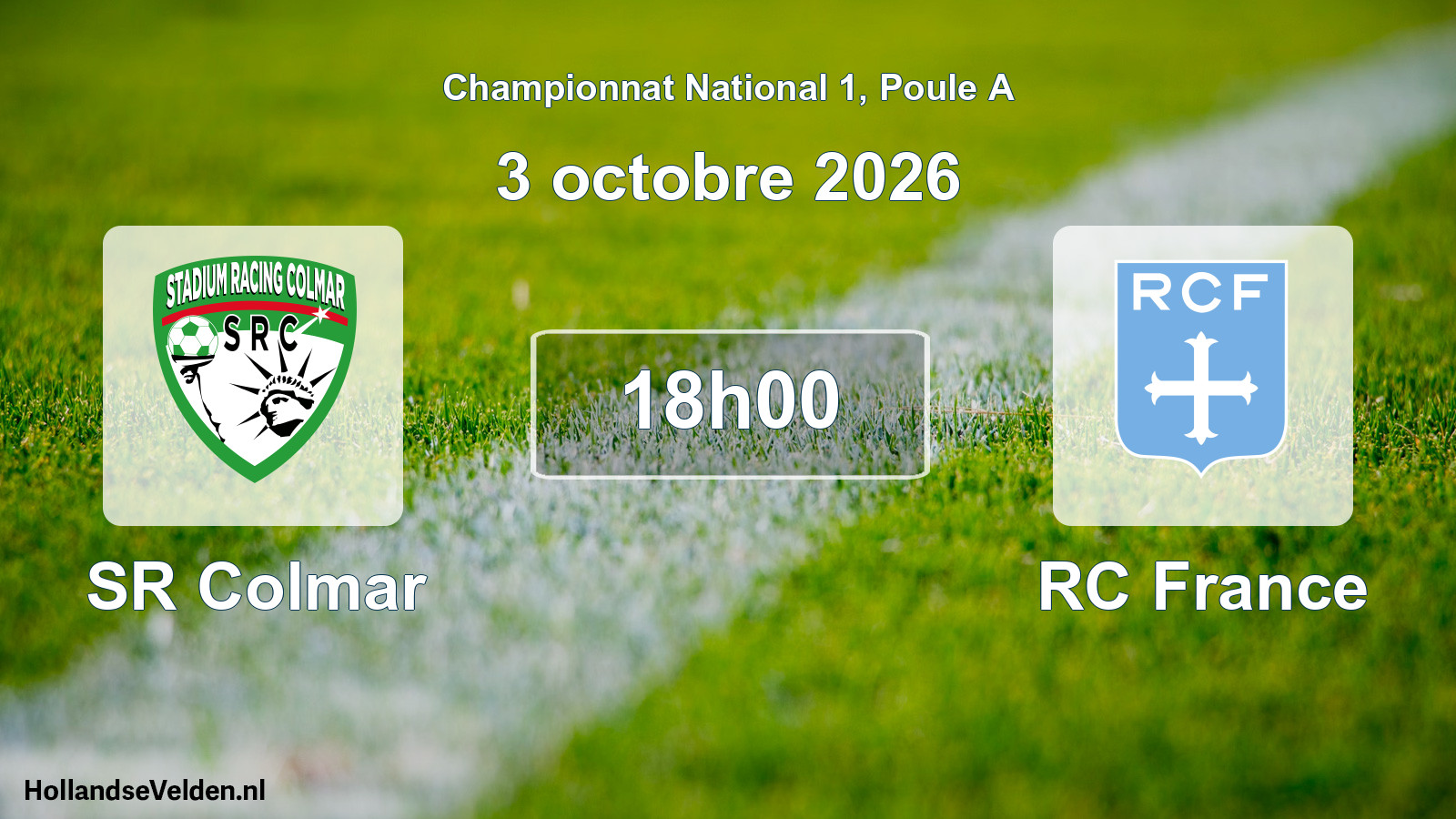 Scheduled Match: SR Colmar - RC France (3 October 2026)