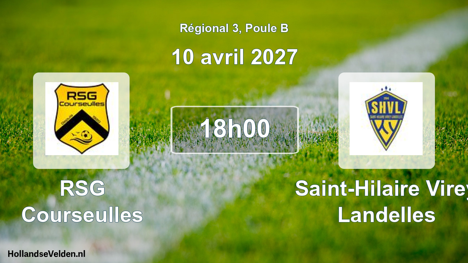 Scheduled Match: RSG Courseulles - Saint-Hilaire Virey Landelles (10 April 2027)