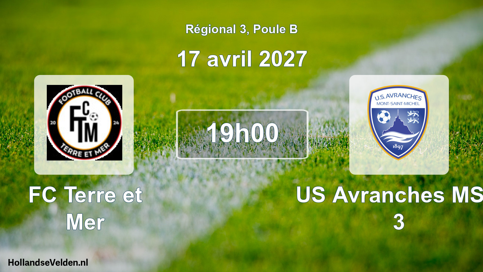 Match programmé: FC Terre et Mer - US Avranches MSM 3 (17 avril 2027)