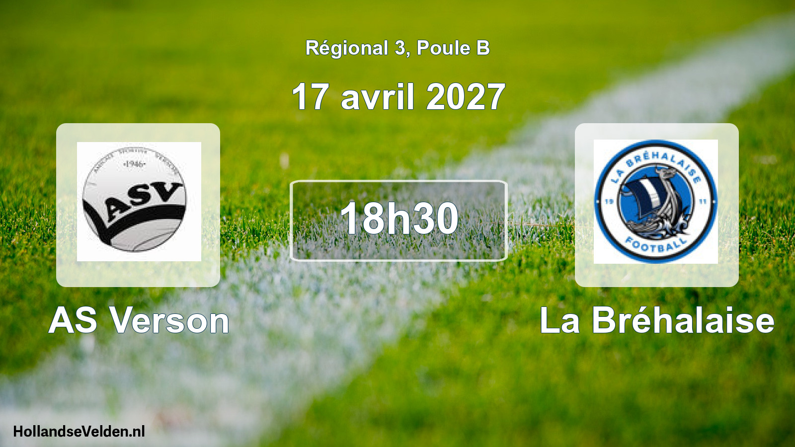 Match programmé: AS Verson - La Bréhalaise (17 avril 2027)