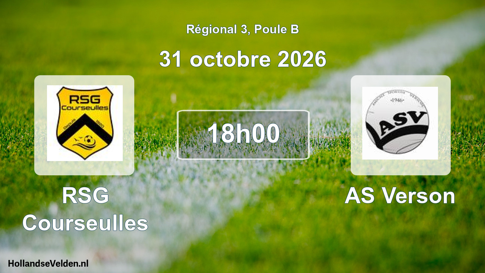 Scheduled Match: RSG Courseulles - AS Verson (31 October 2026)