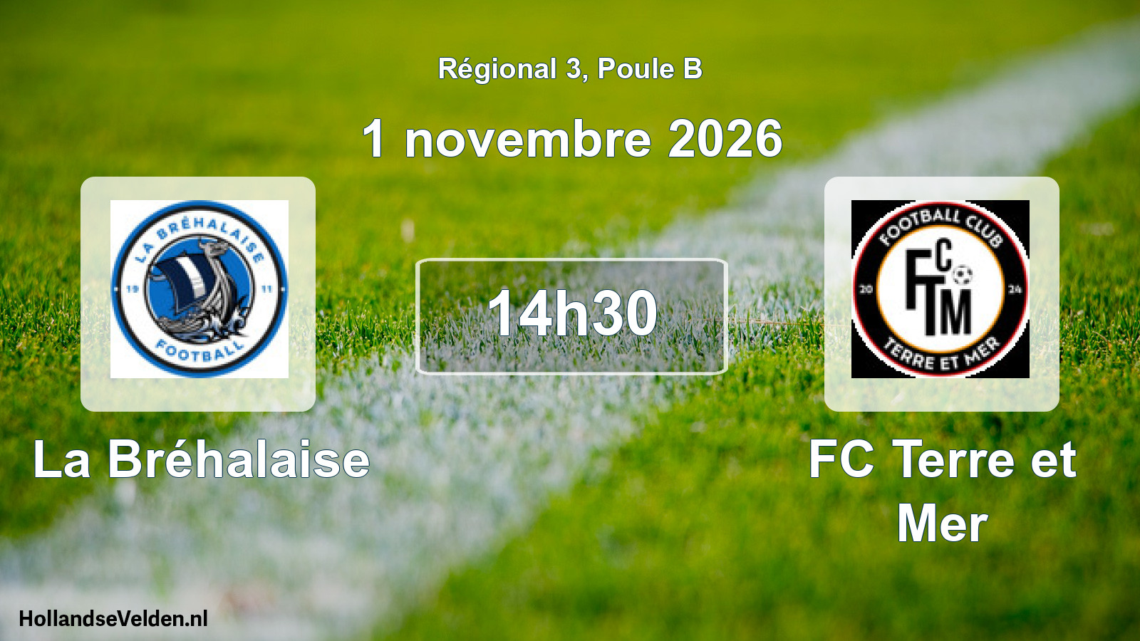 Scheduled Match: La Bréhalaise - FC Terre et Mer (1 November 2026)