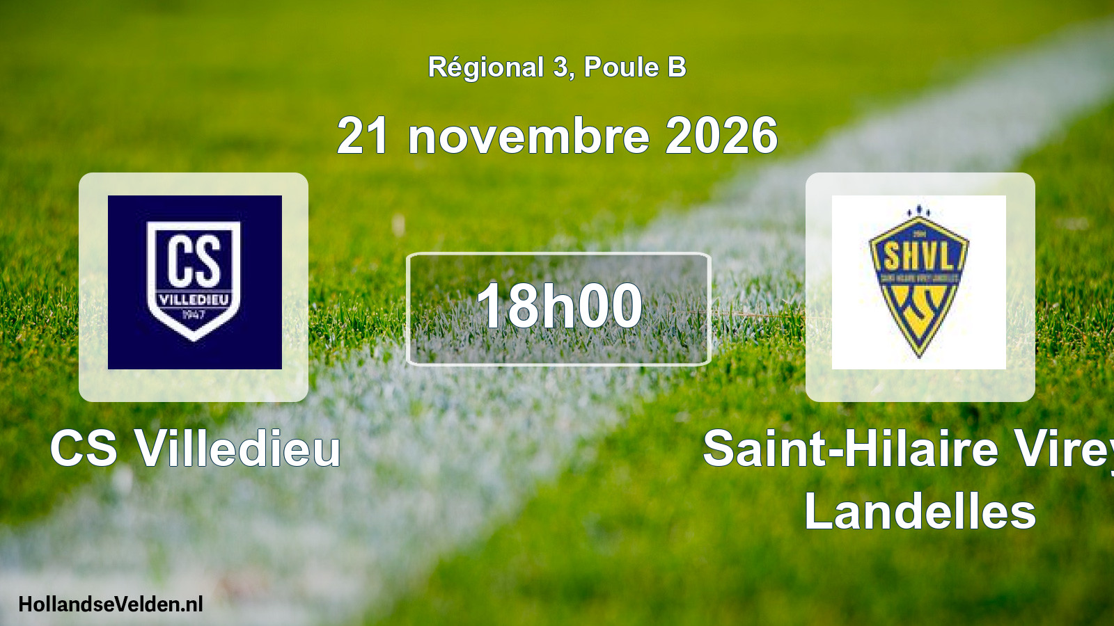 Scheduled Match: CS Villedieu - Saint-Hilaire Virey Landelles (21 November 2026)
