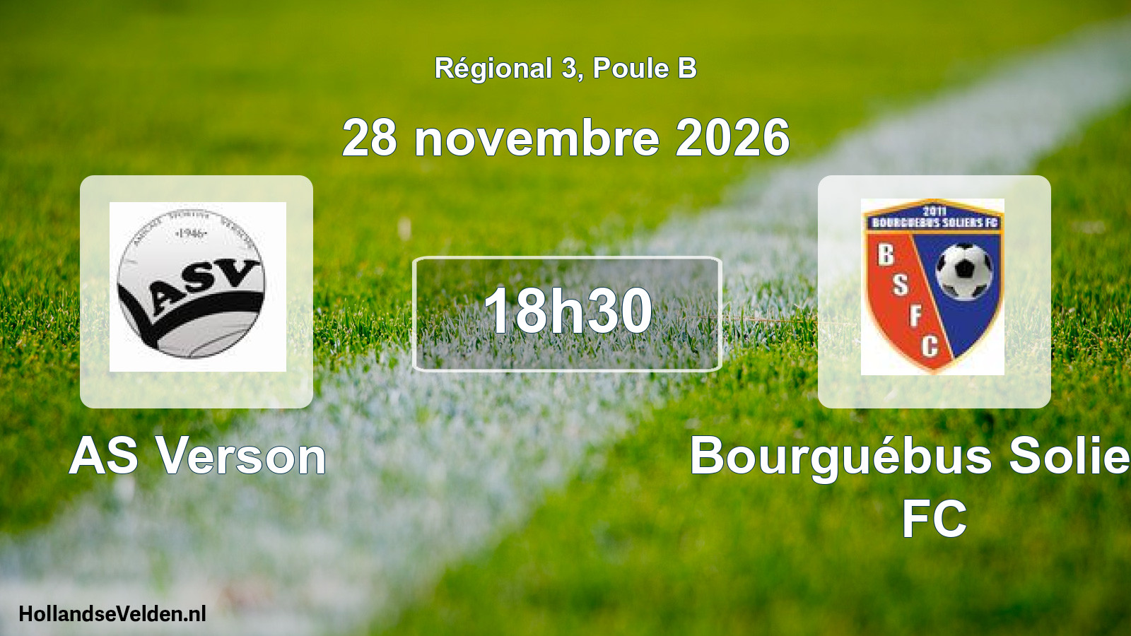 Scheduled Match: AS Verson - Bourguébus Soliers FC (28 November 2026)