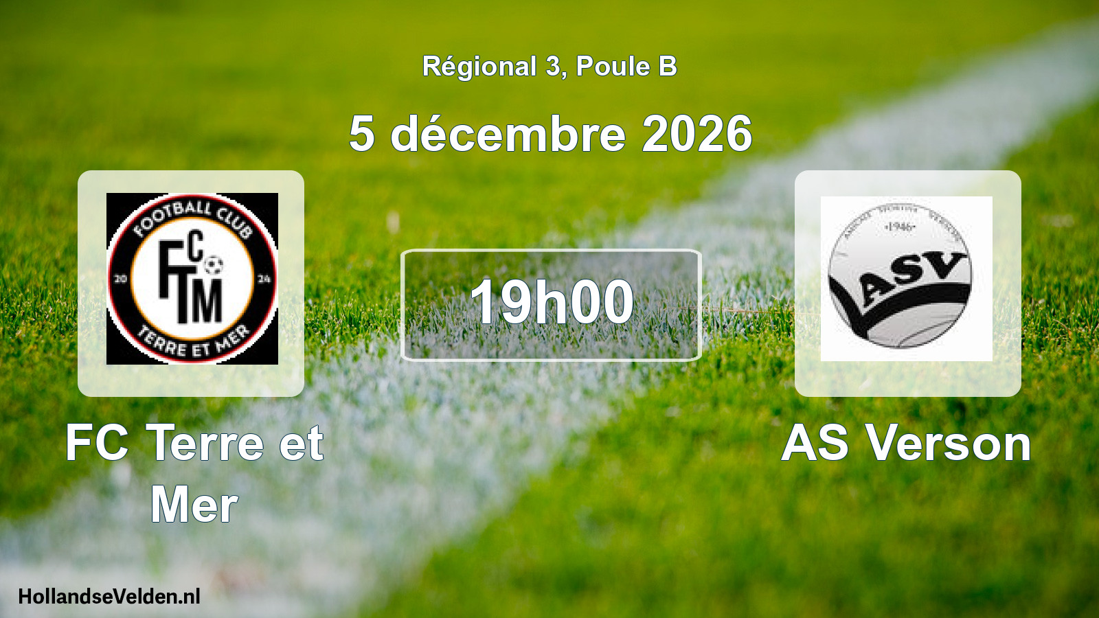 Match programmé: FC Terre et Mer - AS Verson (5 décembre 2026)