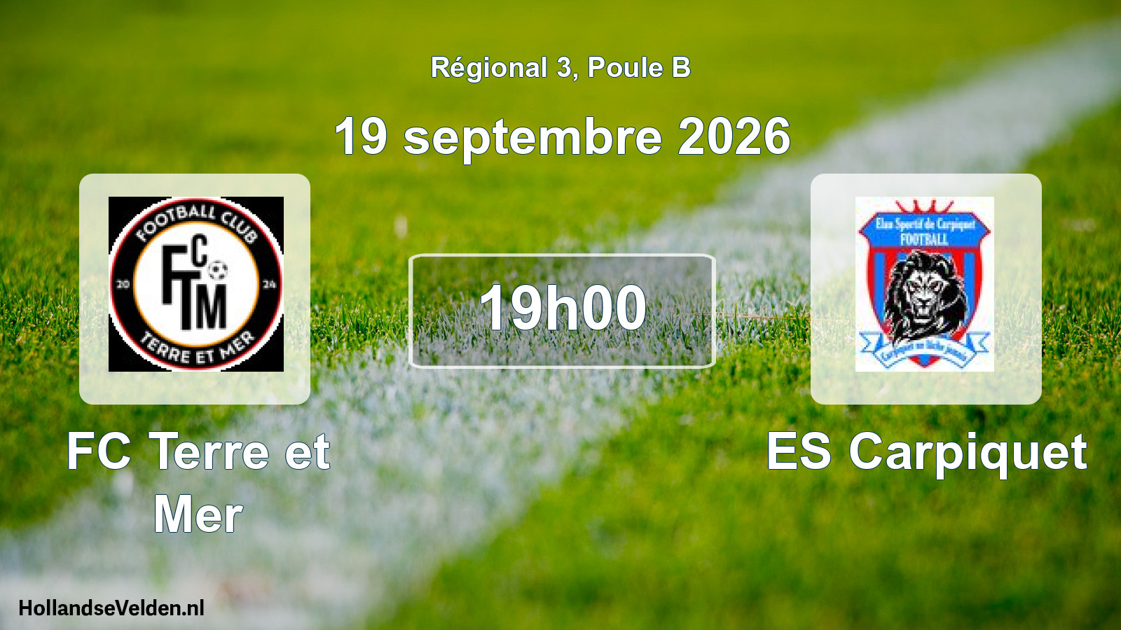 Scheduled Match: FC Terre et Mer - ES Carpiquet (19 September 2026)