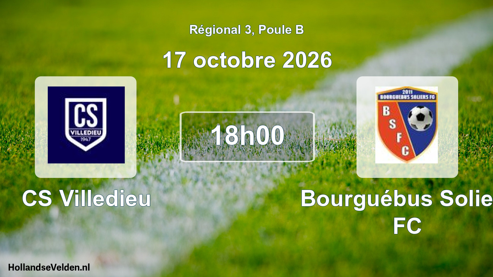 Scheduled Match: CS Villedieu - Bourguébus Soliers FC (17 October 2026)