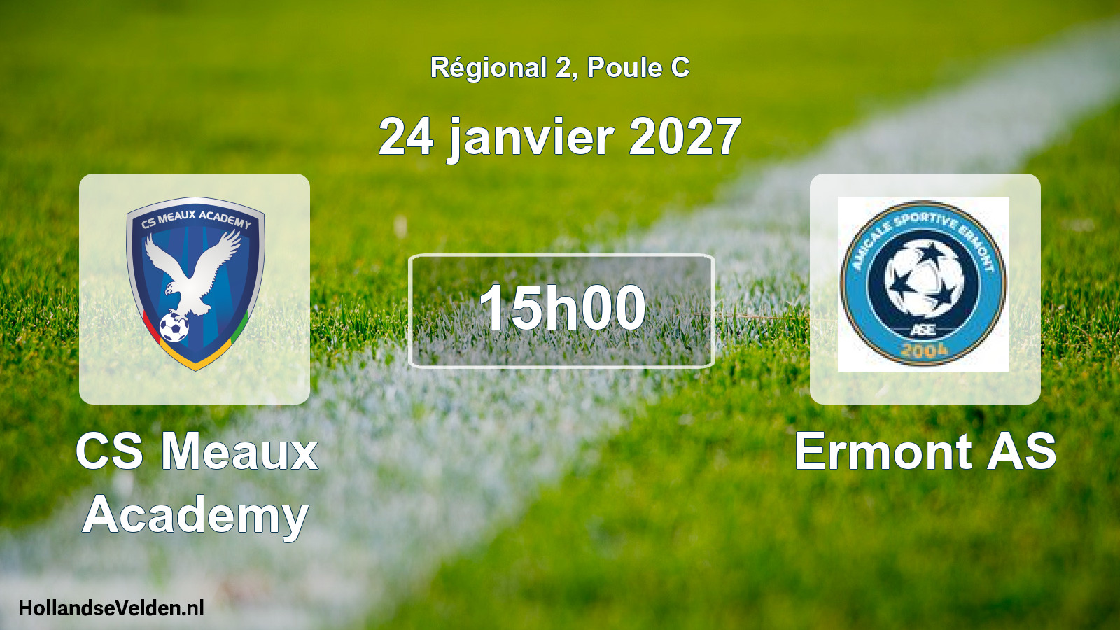 Scheduled Match: CS Meaux Academy - Ermont AS (24 January 2027)