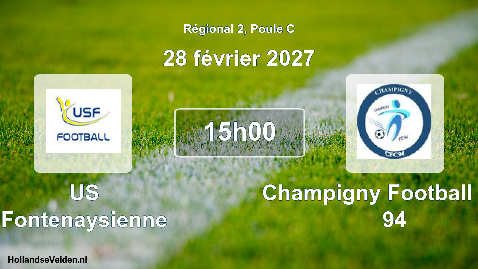 Scheduled Match: US Fontenaysienne - Champigny Football Club 94 (28 February 2027)