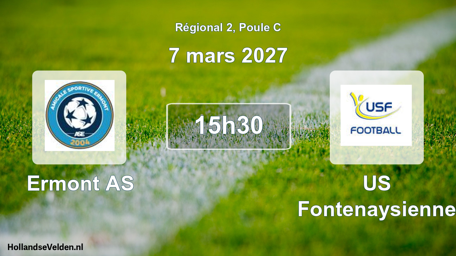 Match programmé: Ermont AS - US Fontenaysienne (7 mars 2027)