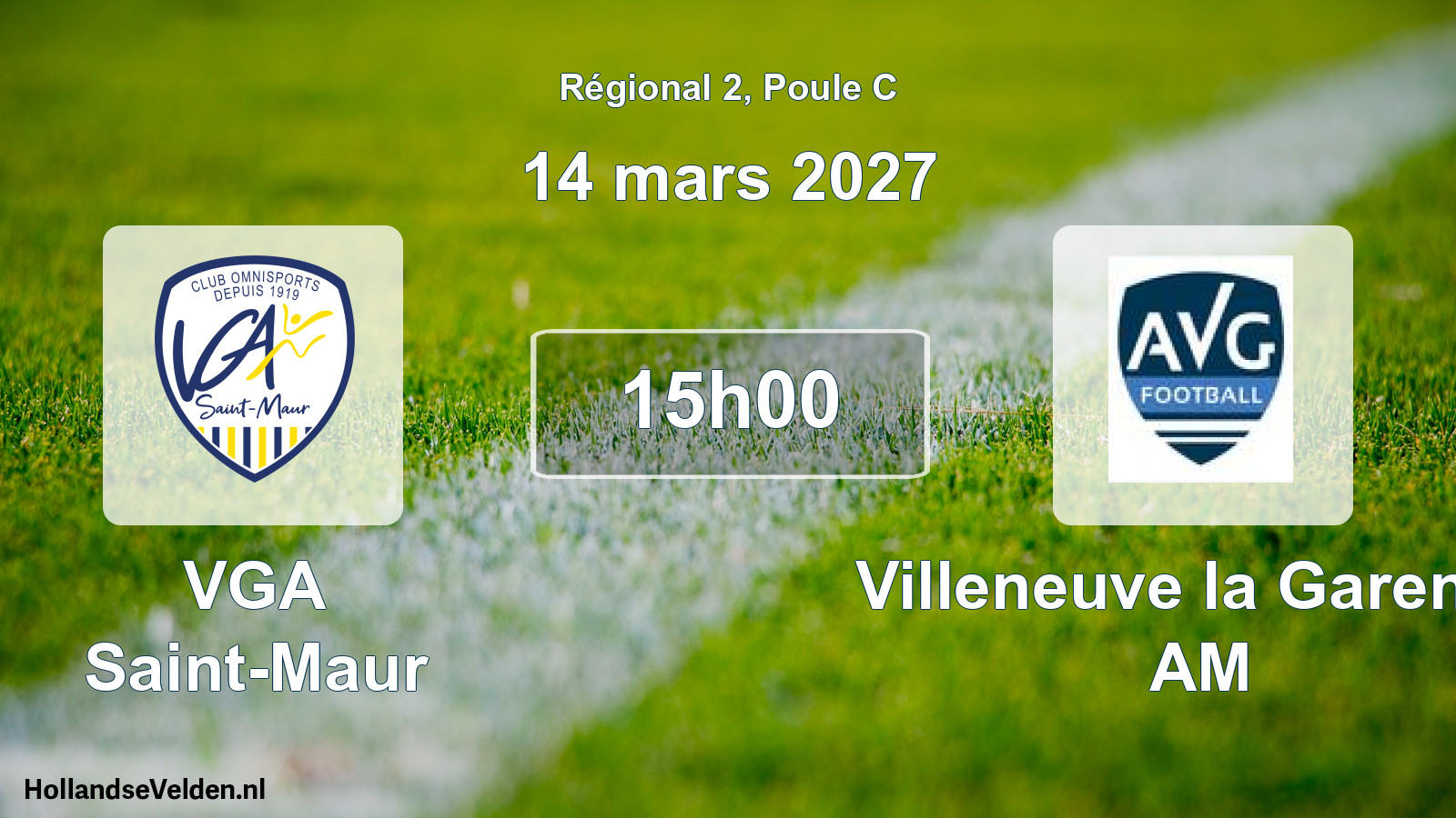 Scheduled Match: VGA Saint-Maur - Villeneuve la Garenne AM (14 March 2027)