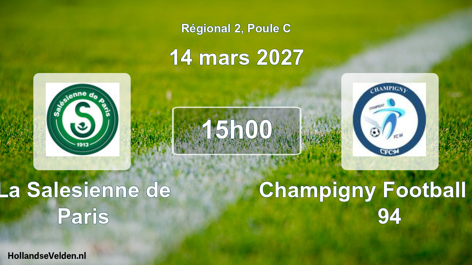 Scheduled Match: La Salesienne de Paris - Champigny Football Club 94 (14 March 2027)