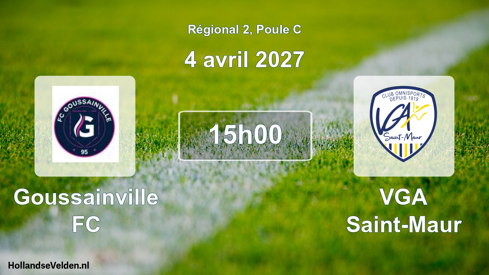 Scheduled Match: Goussainville FC - VGA Saint-Maur (4 April 2027)