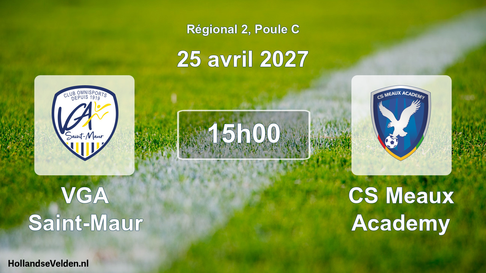Match programmé: VGA Saint-Maur - CS Meaux Academy (25 avril 2027)