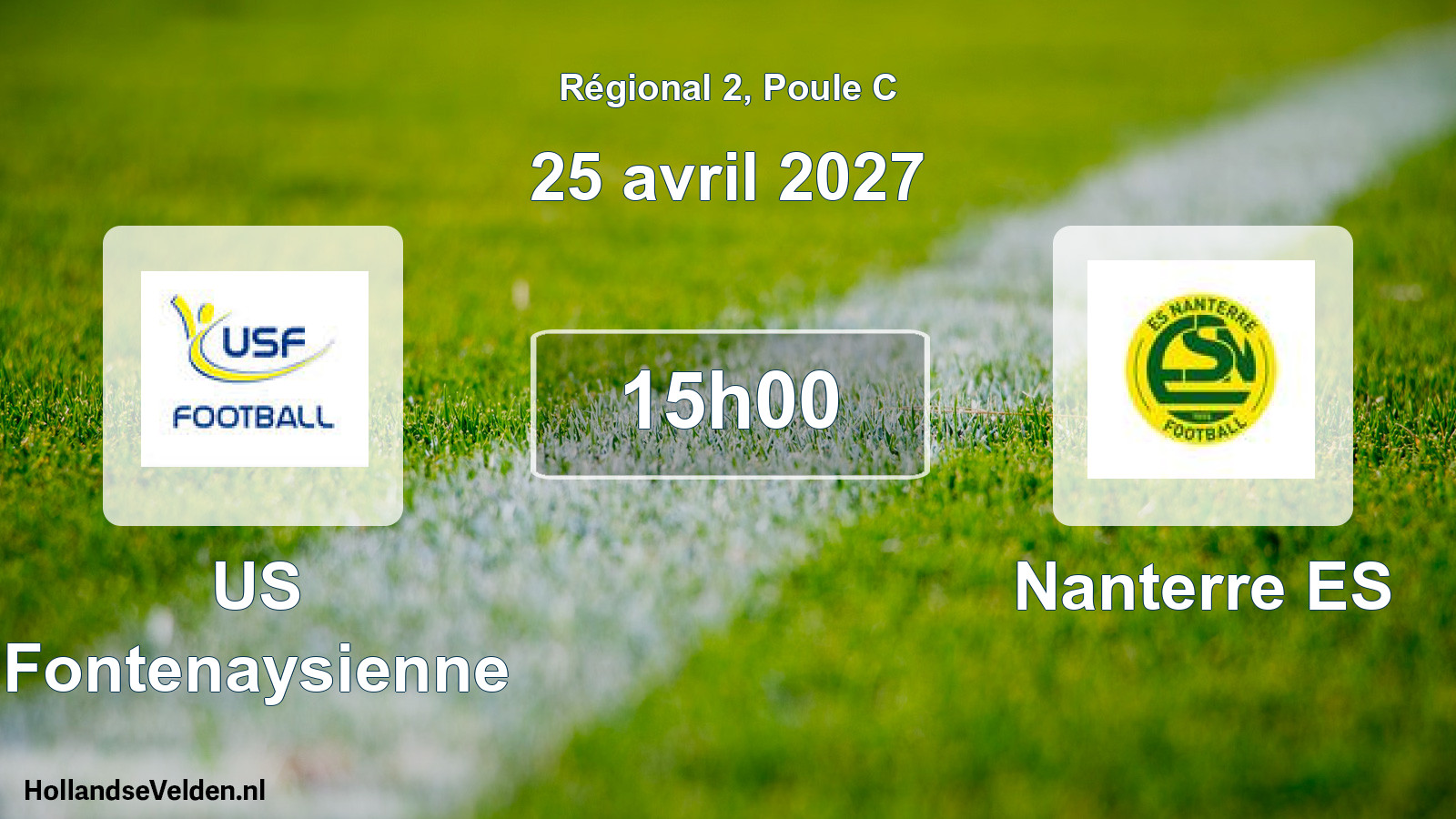Scheduled Match: US Fontenaysienne - Nanterre ES (25 April 2027)