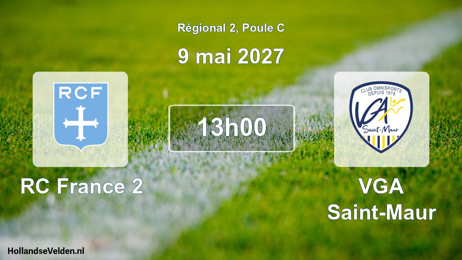 Scheduled Match: RC France 2 - VGA Saint-Maur (9 May 2027)