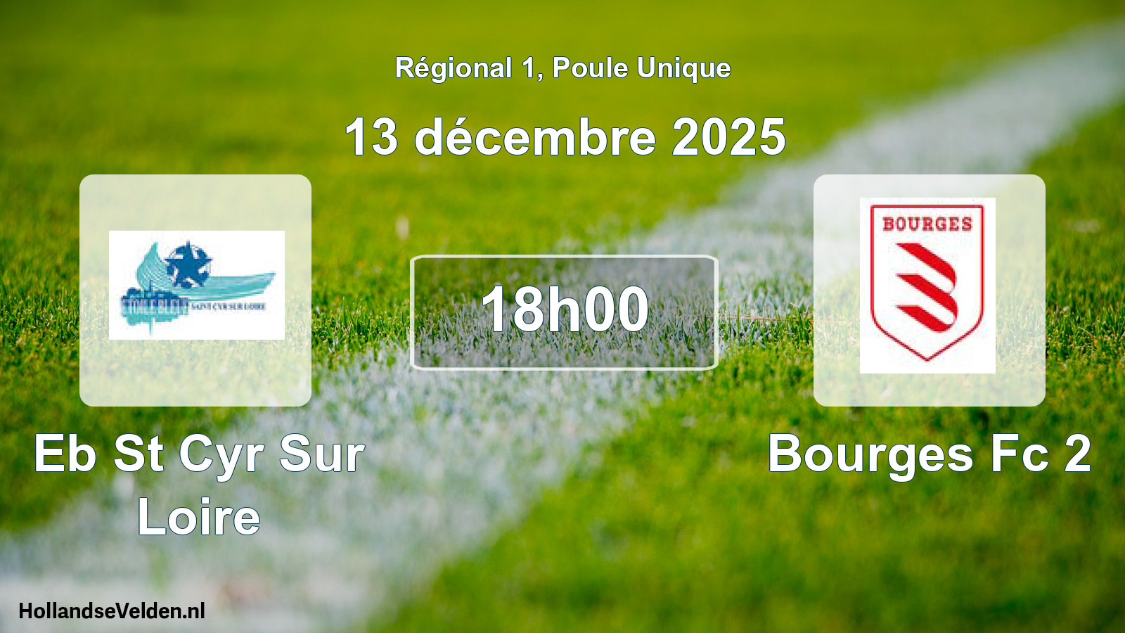 Geplande wedstrijd: Eb St Cyr Sur Loire - Bourges Fc 2 (13 december 2025)