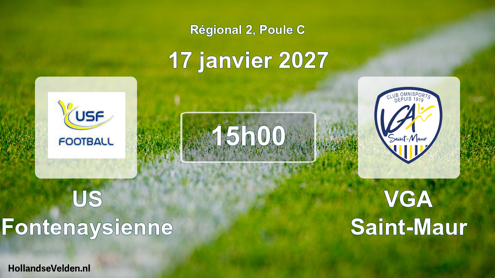 Scheduled Match: US Fontenaysienne - VGA Saint-Maur (17 January 2027)