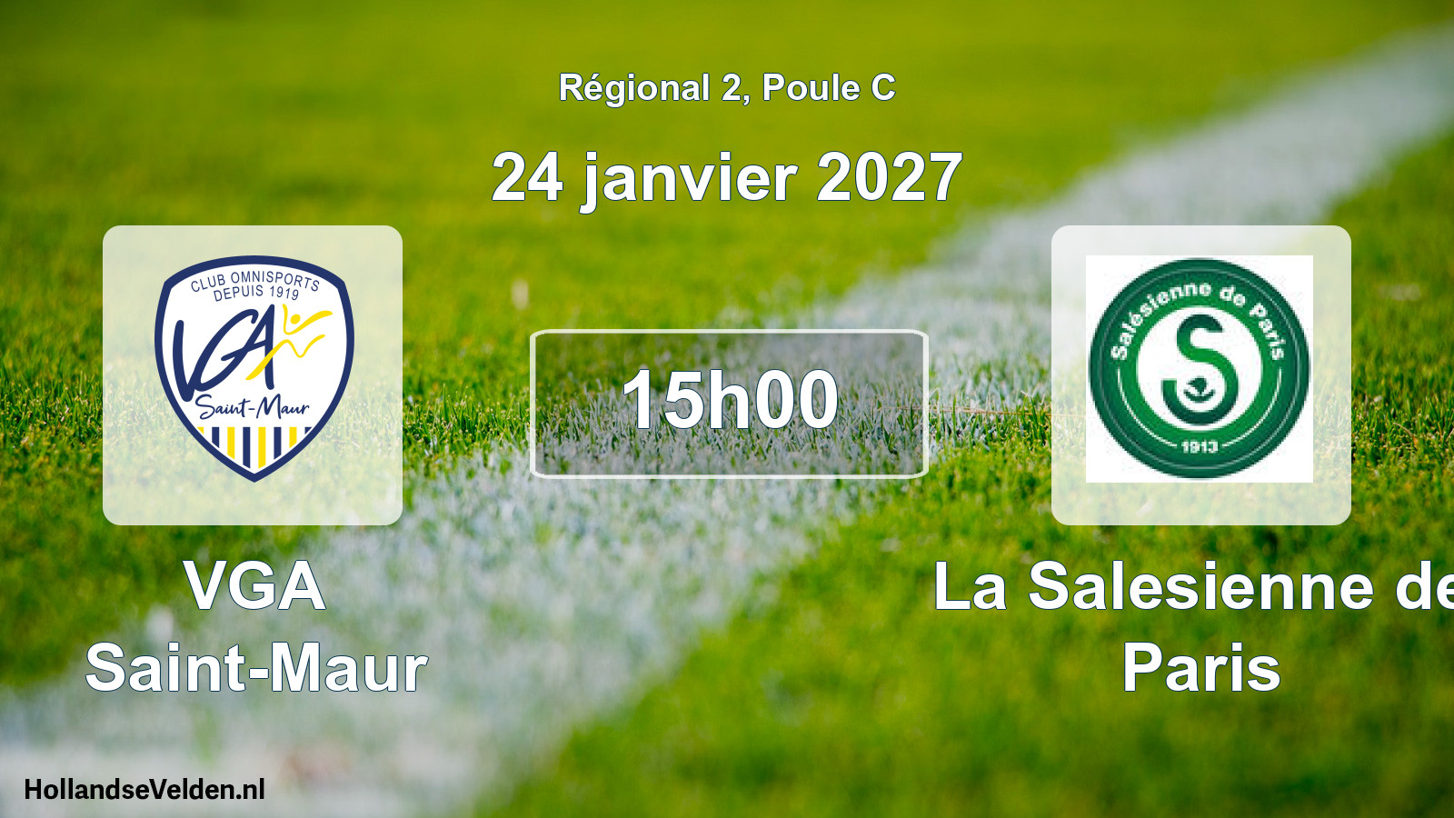 Geplande wedstrijd: VGA Saint-Maur - La Salesienne de Paris (24 januari 2027)