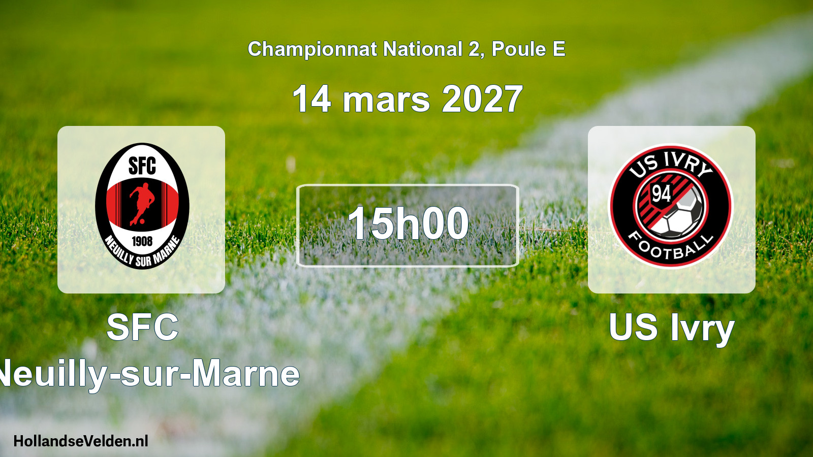 Geplande wedstrijd: SFC Neuilly-sur-Marne - US Ivry (14 maart 2027)