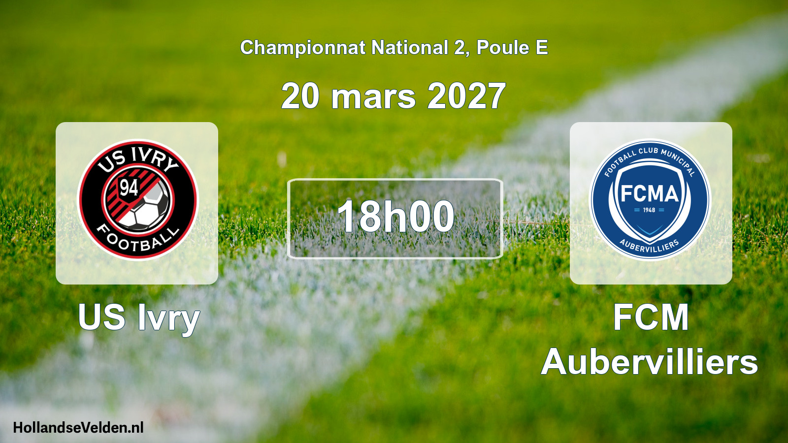 Scheduled Match: US Ivry - FCM Aubervilliers (20 March 2027)
