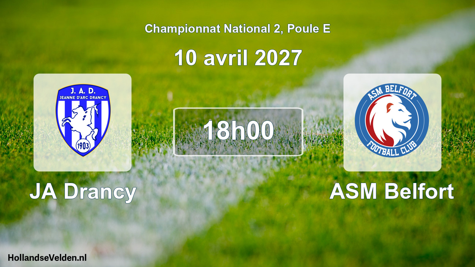 Scheduled Match: JA Drancy - ASM Belfort (10 April 2027)