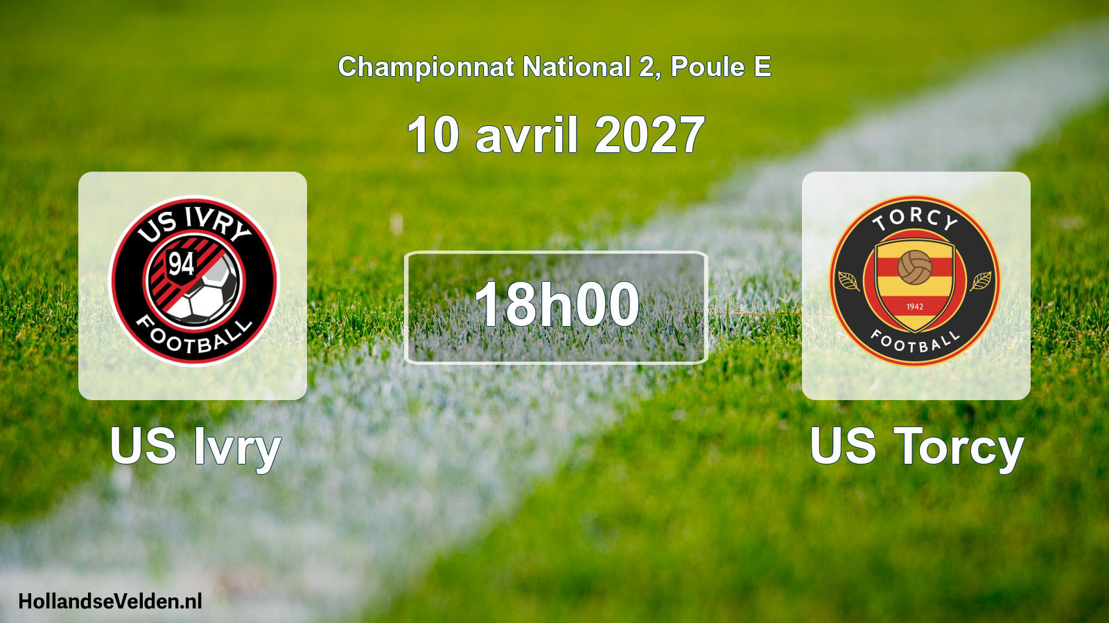 Geplande wedstrijd: US Ivry - US Torcy (10 april 2027)