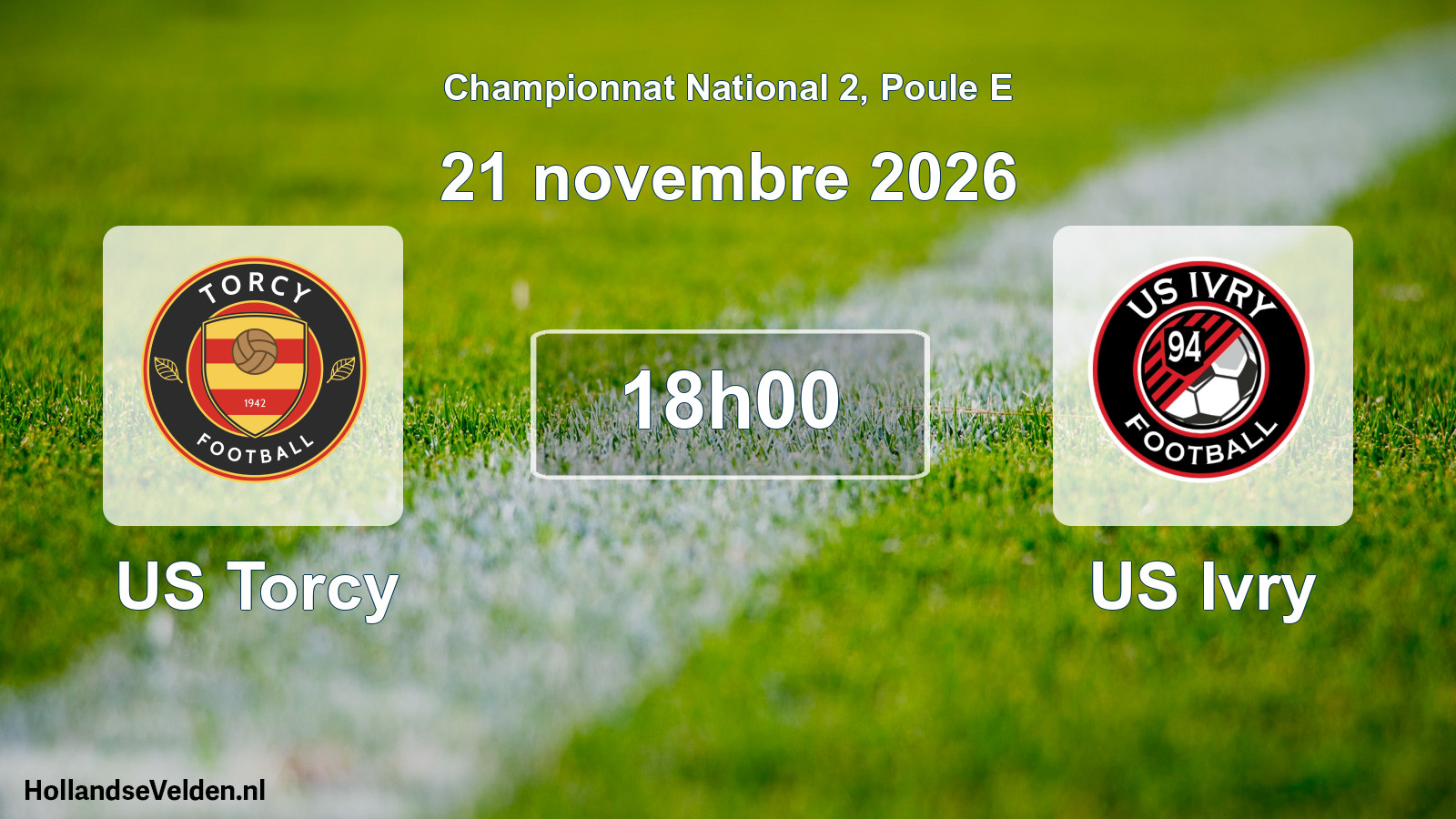 Scheduled Match: US Torcy - US Ivry (21 November 2026)