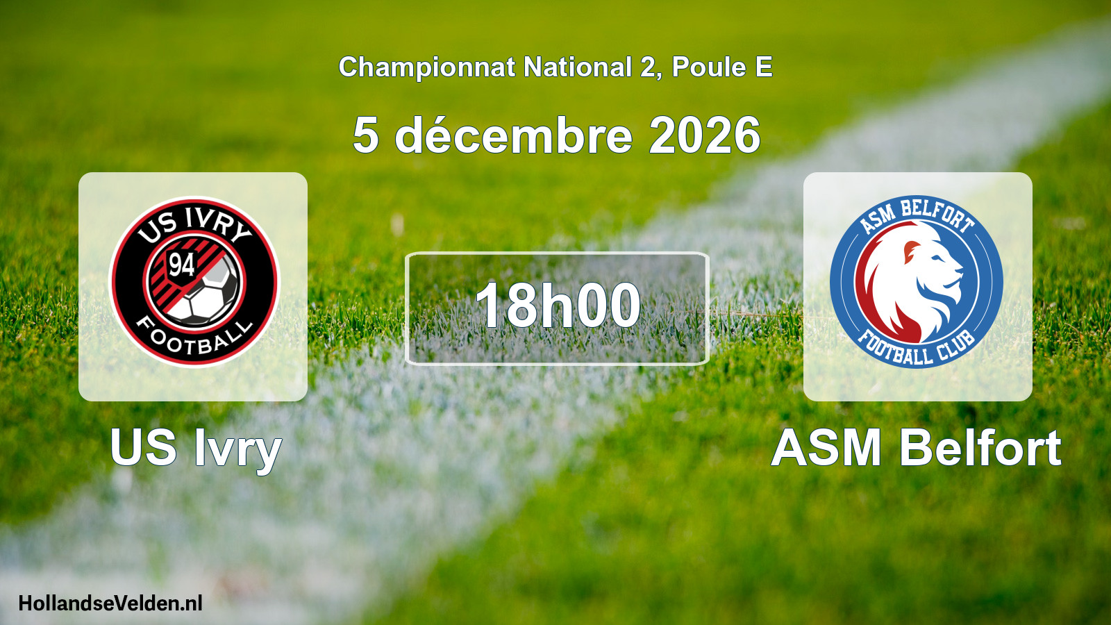 Scheduled Match: US Ivry - ASM Belfort (5 December 2026)