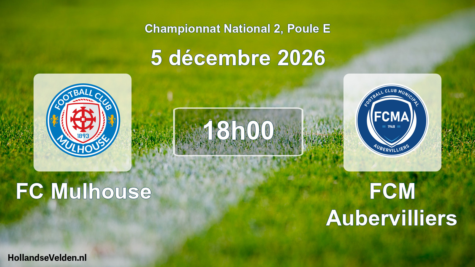 Scheduled Match: FC Mulhouse - FCM Aubervilliers (5 December 2026)