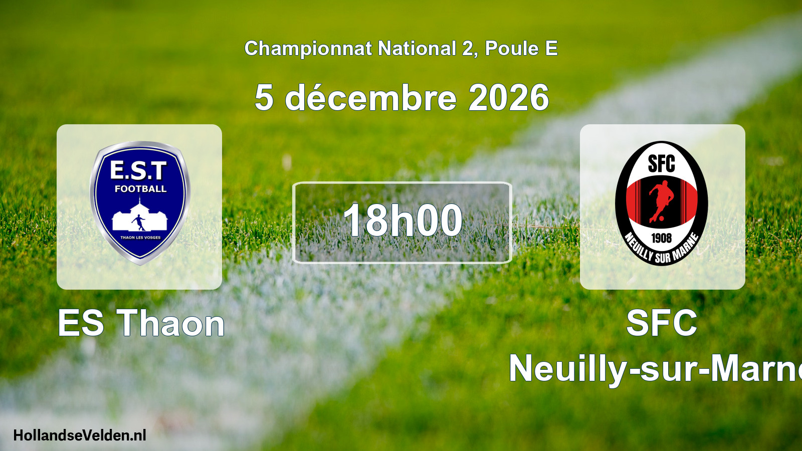 Scheduled Match: ES Thaon - SFC Neuilly-sur-Marne (5 December 2026)