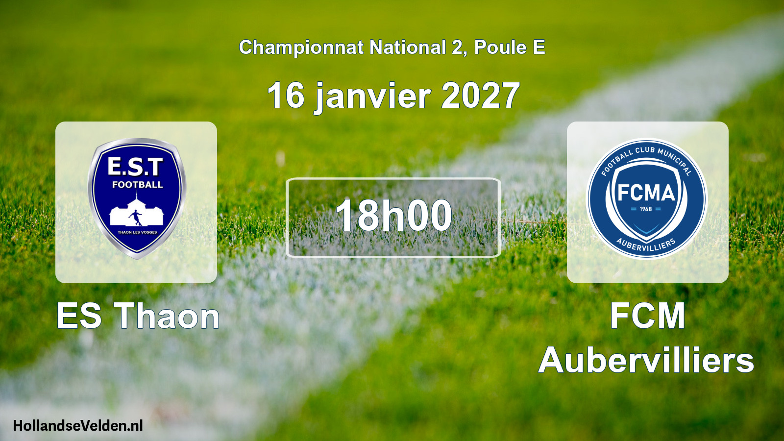 Scheduled Match: ES Thaon - FCM Aubervilliers (16 January 2027)