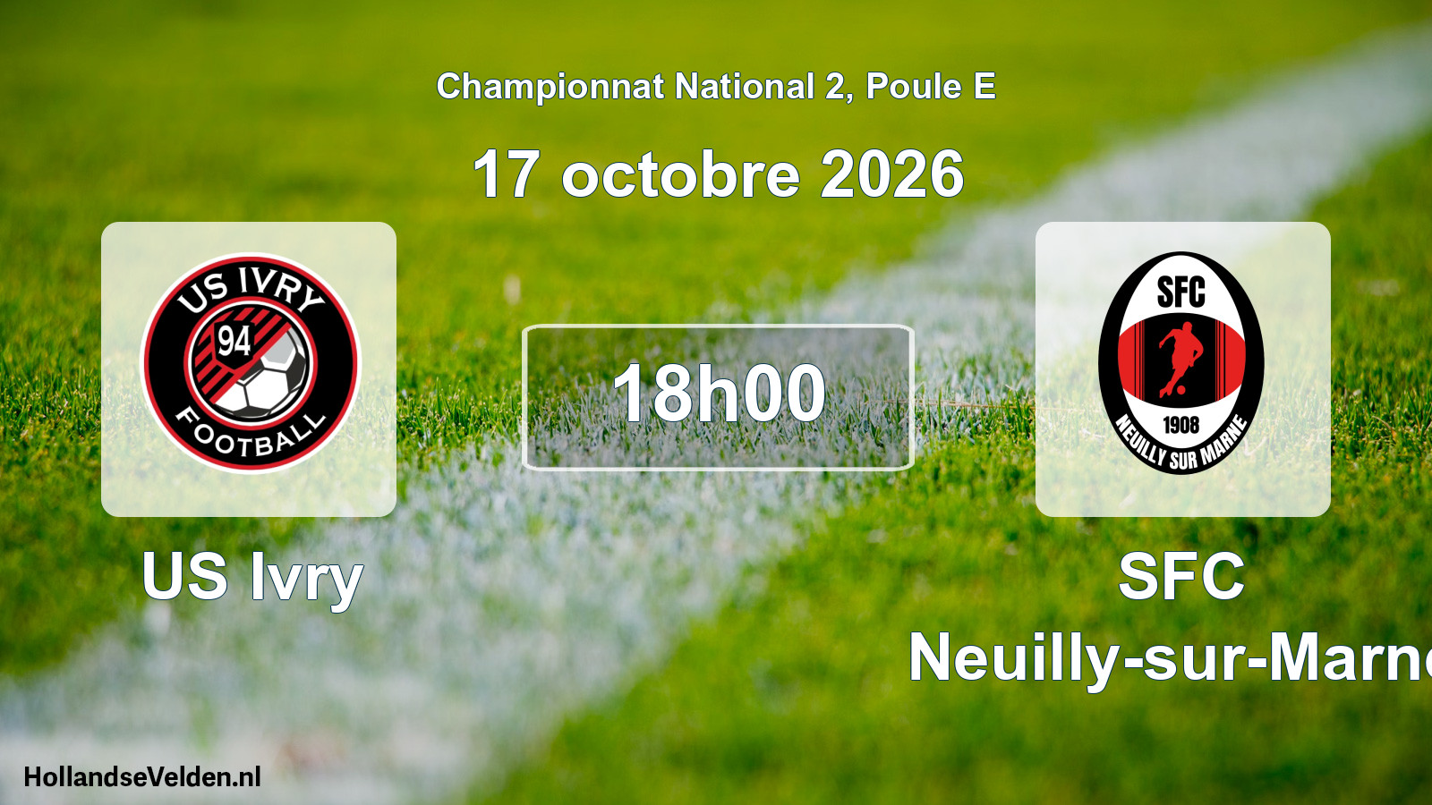 Scheduled Match: US Ivry - SFC Neuilly-sur-Marne (17 October 2026)