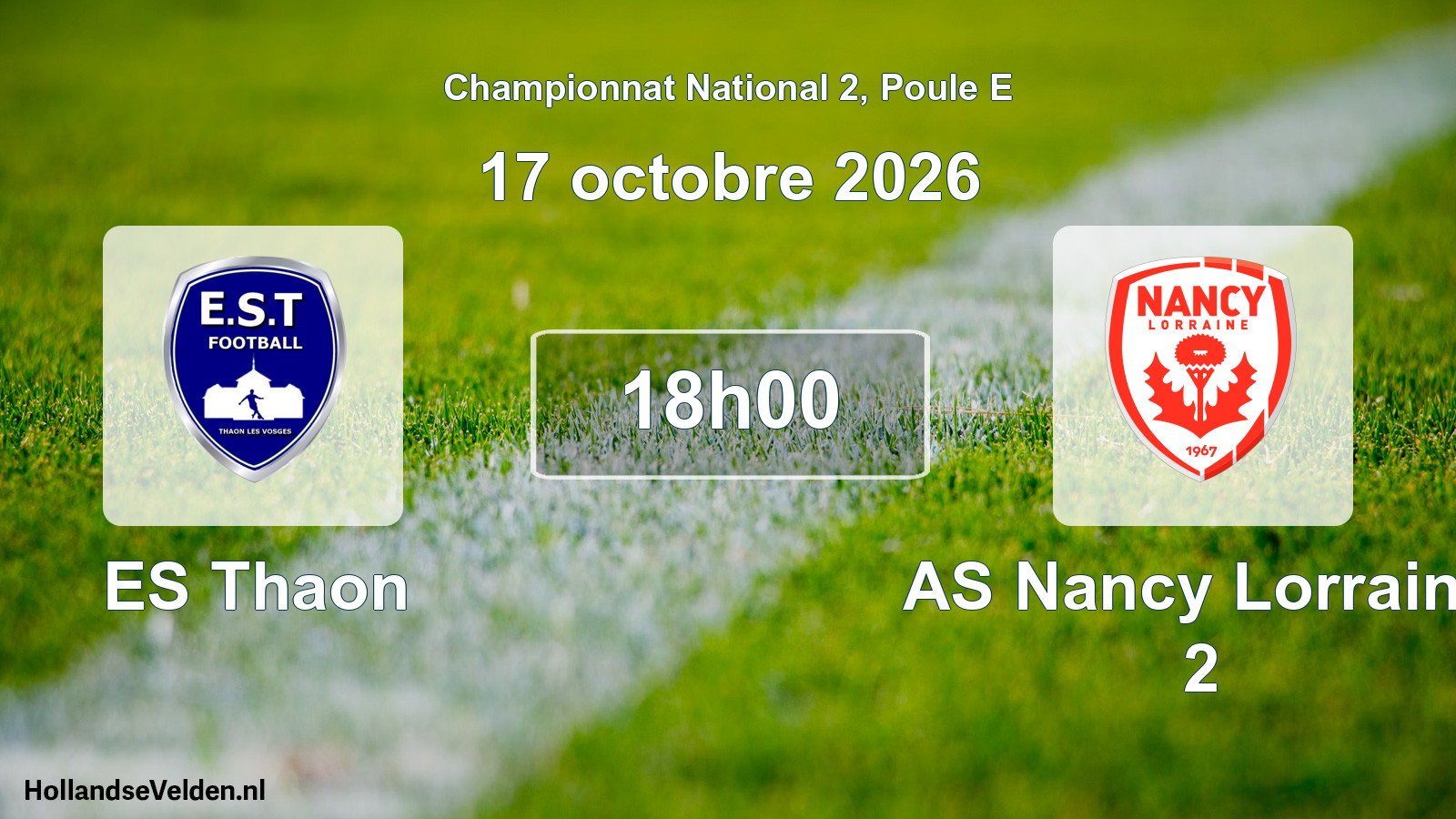 Scheduled Match: ES Thaon - AS Nancy Lorraine 2 (17 October 2026)